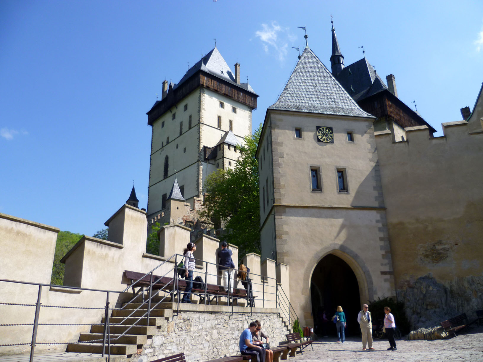 Karlštejn nádvoří